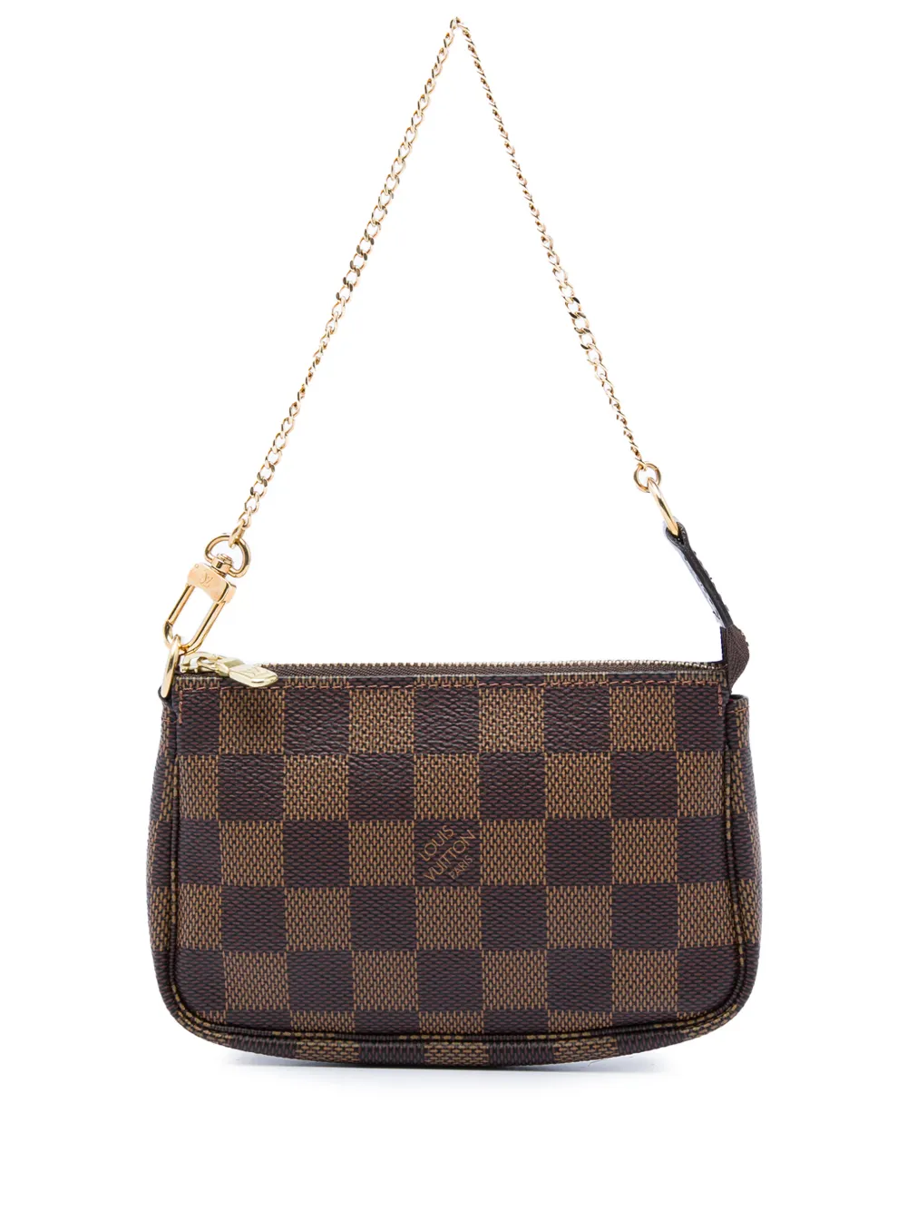 Louis Vuitton Pre-Owned 2018 Damier Ebene Mini Pochette Accessoires handbag - Braun