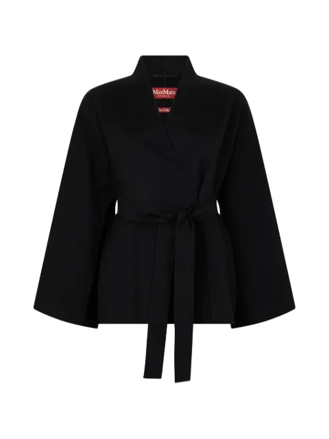 Max Mara belted wide-sleeve coat