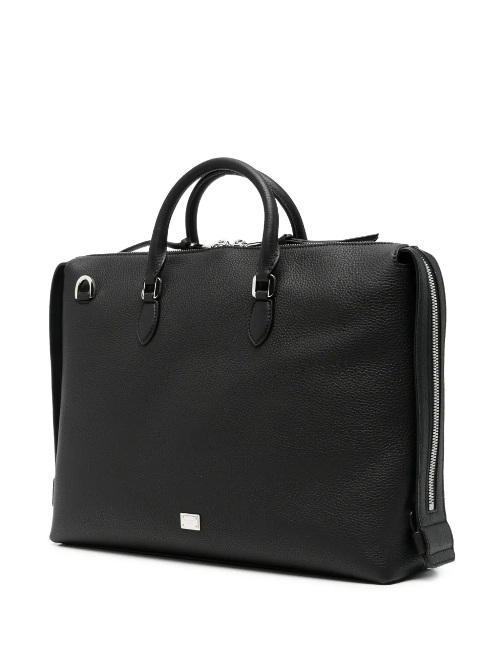Dolce & Gabbana Leren aktetas Zwart