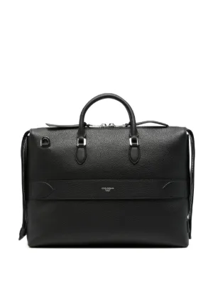 Zegna レザー ビジネスバッグ | ブラック | FARFETCH JP