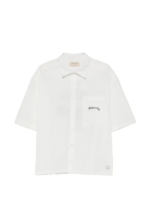 RETERNITY logo-embroidered short-sleeve shirt