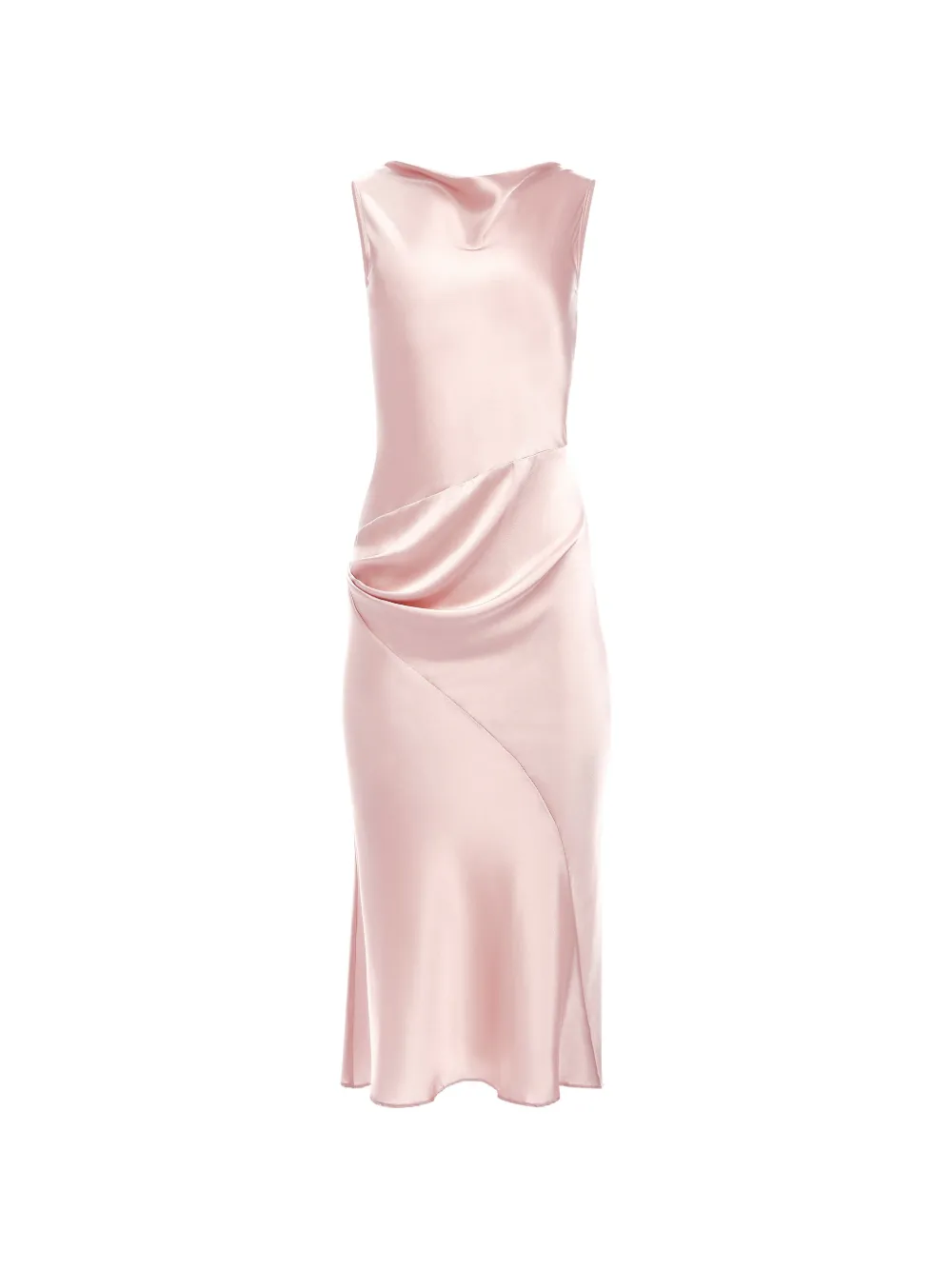 Nina Ricci asymmetrical draped midi dress