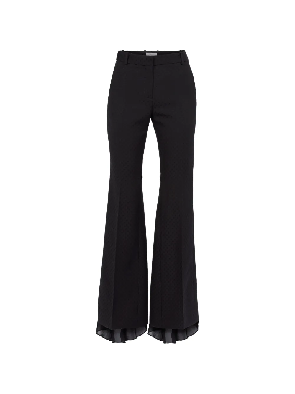 Nina Ricci Ausgestellte Hose mit Jacquardmuster - Schwarz