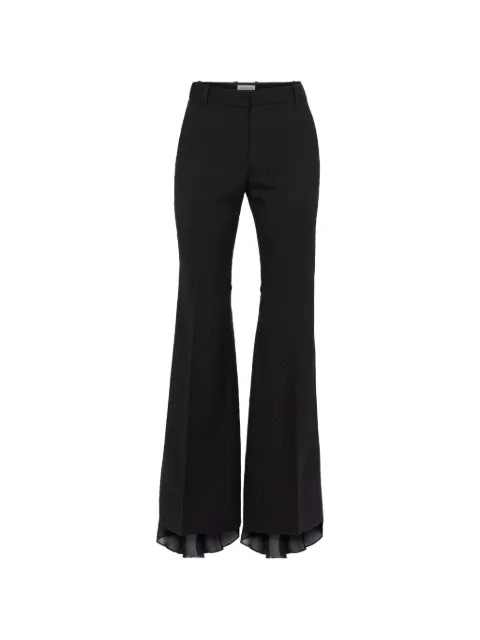 Nina Ricci pantalones de vestir acampanados en jacquard