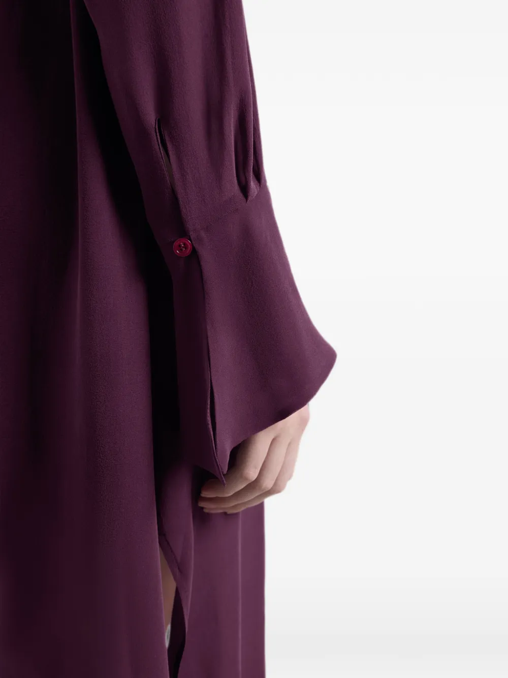 Nina Ricci Blousejurk met knoopsluiting Paars