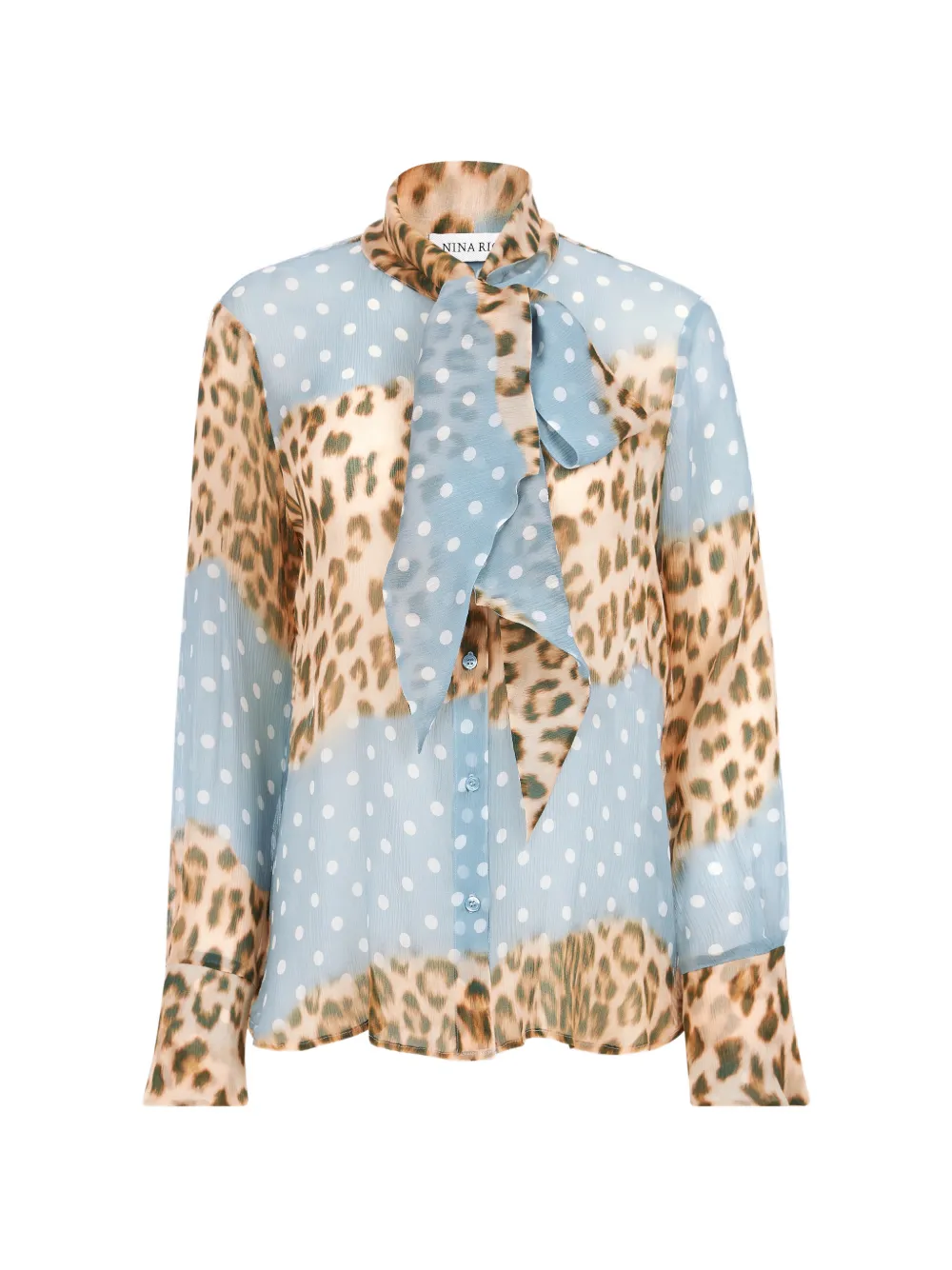 Nina Ricci Camicia a pois - Blu