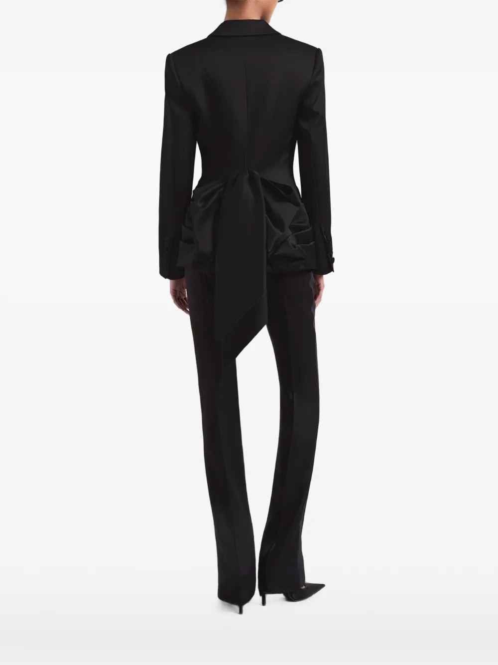 Nina Ricci Bow-detail Cady Blazer in Black, view 4