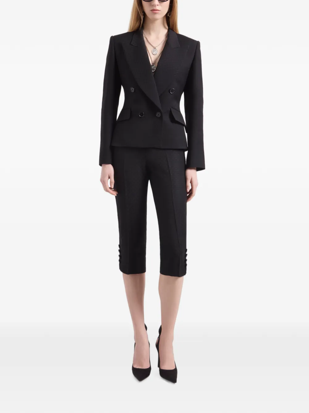 Nina Ricci Cropped broek Zwart