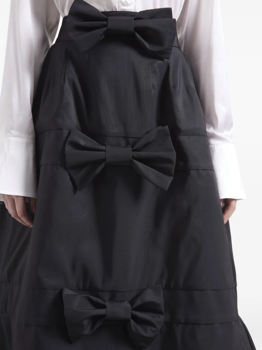 Nina Ricci Maxi-rok verfraaid met strik Zwart