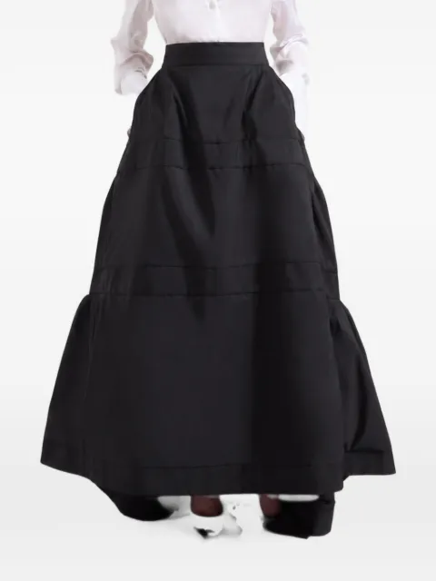 Nina Ricci falda larga a capas escalonadas con lazo y apliques