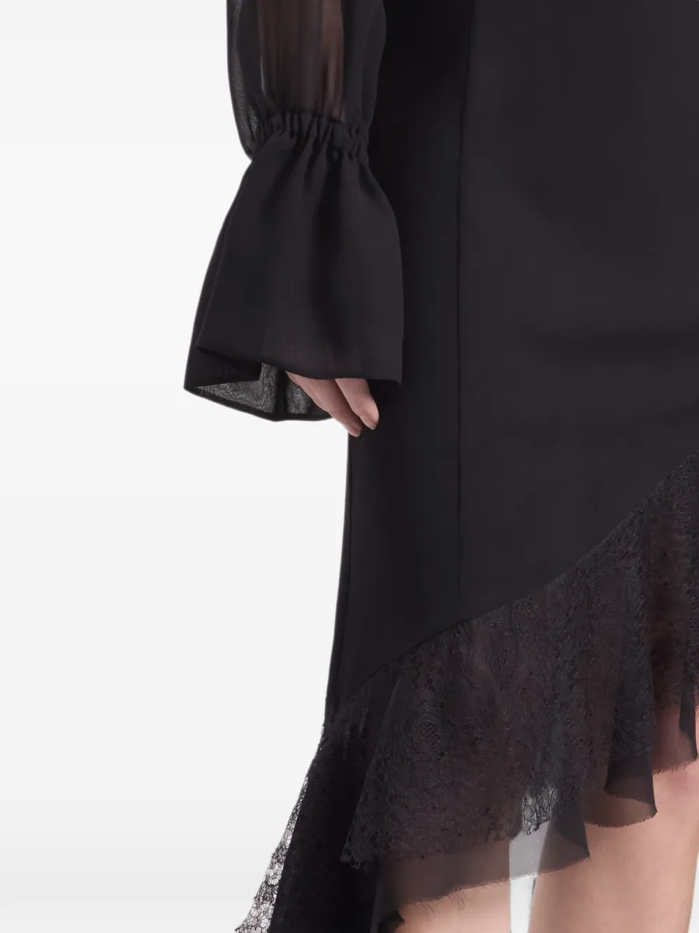 Nina Ricci Doorzichtige blouse Zwart