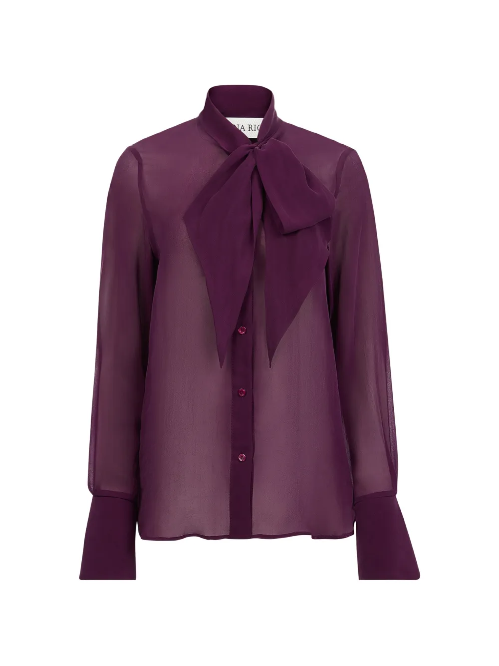 Nina Ricci Camicia con collo lavallière - Viola