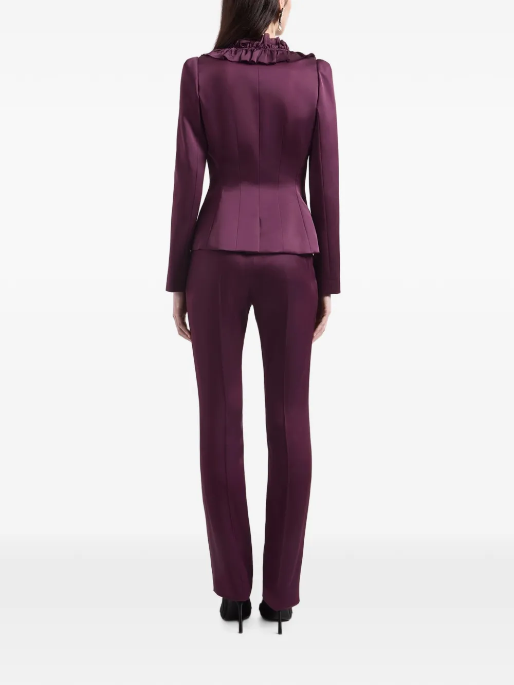 Nina Ricci Cady jack met ruches afwerking Paars