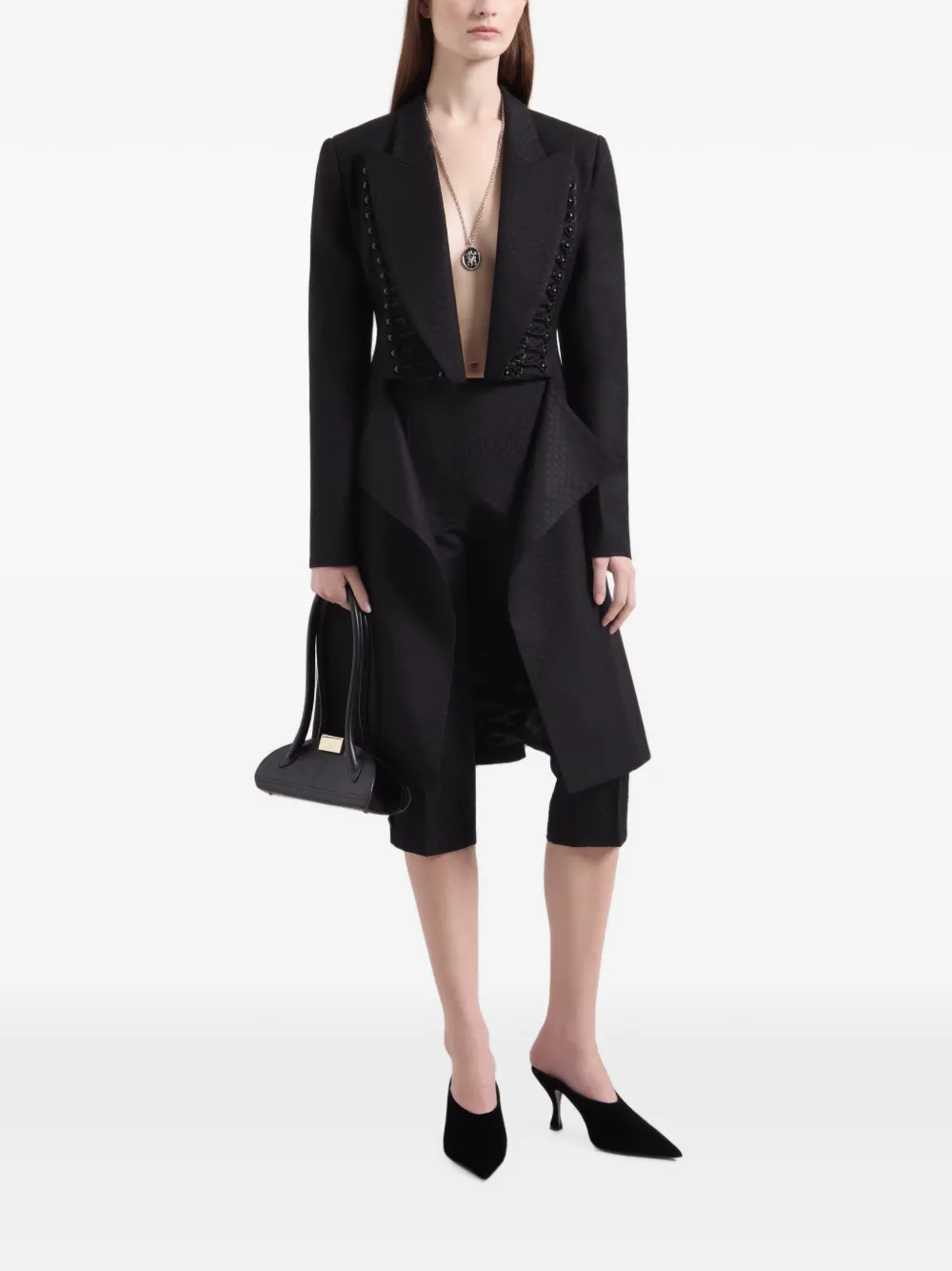 Nina Ricci Jas met jacquard Zwart