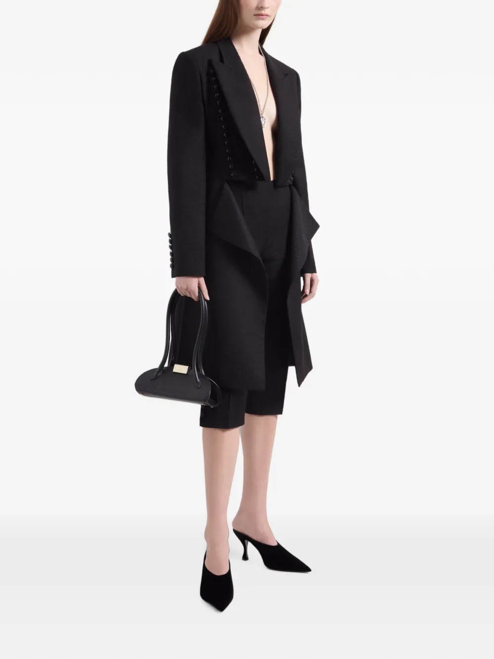 Nina Ricci Jas met jacquard Zwart