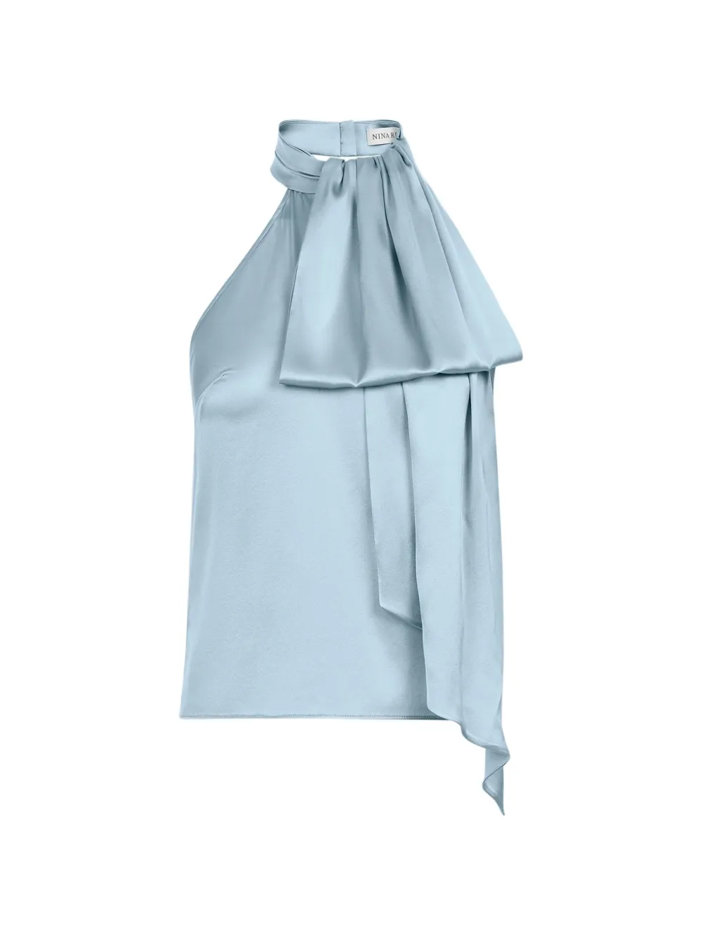 Nina Ricci Top con scollo all'americana - Blu