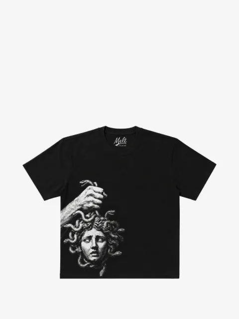 Melt graphic-print cotton T-shirt