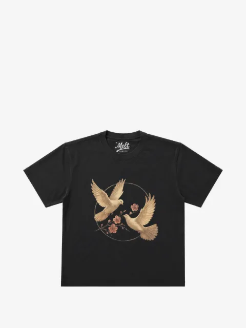 Melt dove-print T-shirt