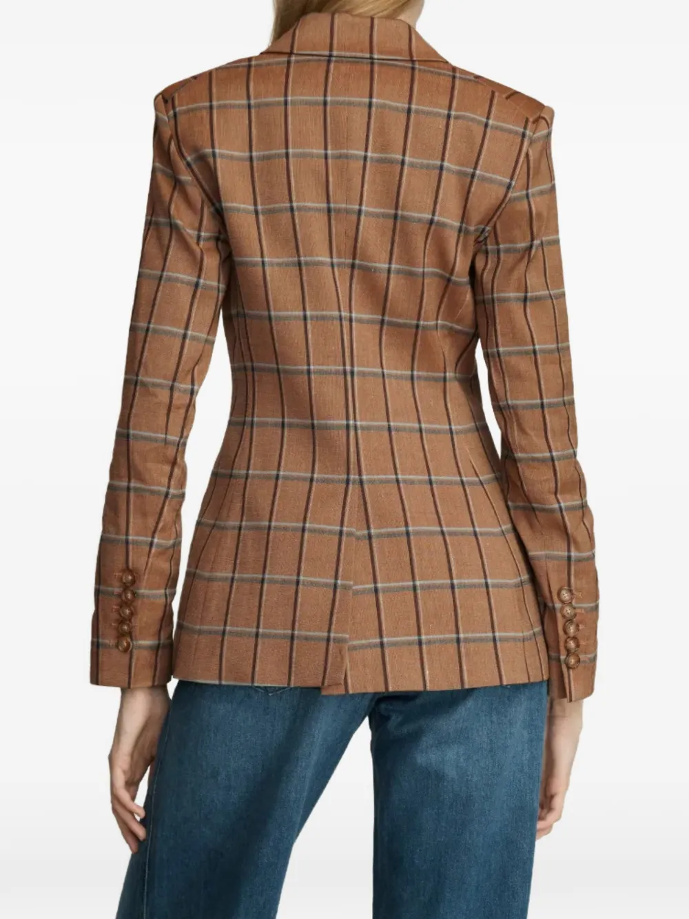 Veronica Beard Rickie blazer met dubbele rij knopen Bruin