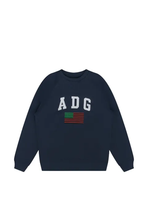Denim Tears sudadera 1916 con logo estampado de manga raglán