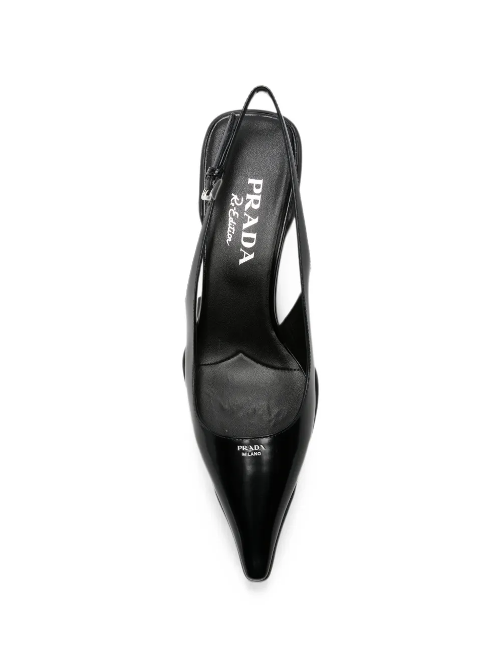 Prada pointed-toe slingback pumps Zwart