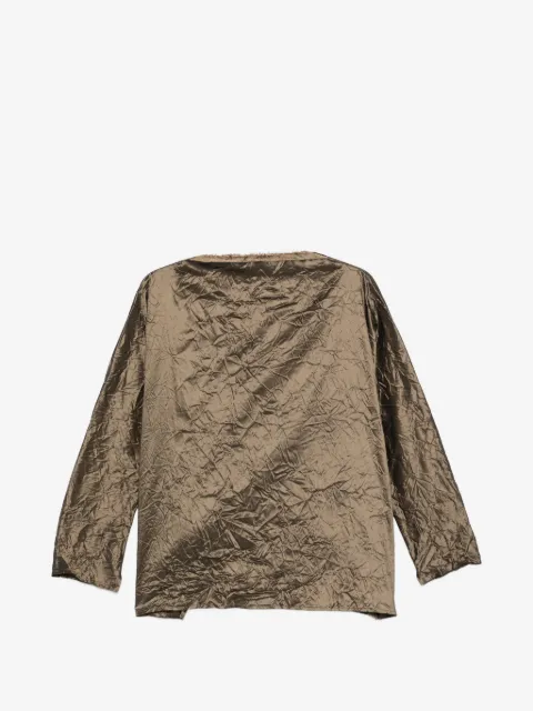 Daniela Gregis crinkled long-sleeve blouse