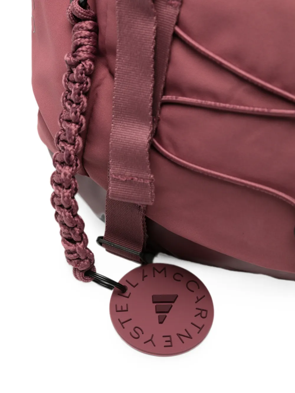 adidas by Stella McCartney x Stella McCartney rugzak met gespsluiting en bungeekoord Rood