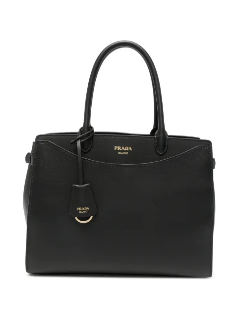 Prada sac à main en cuir à logo