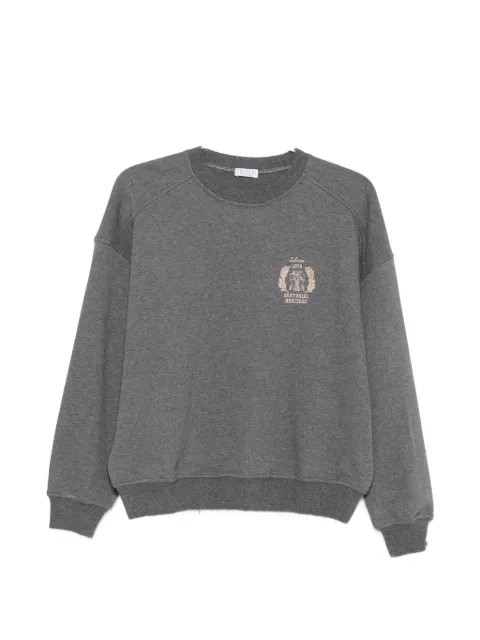 Brunello Cucinelli logo-embroidered raglan-sleeve sweater
