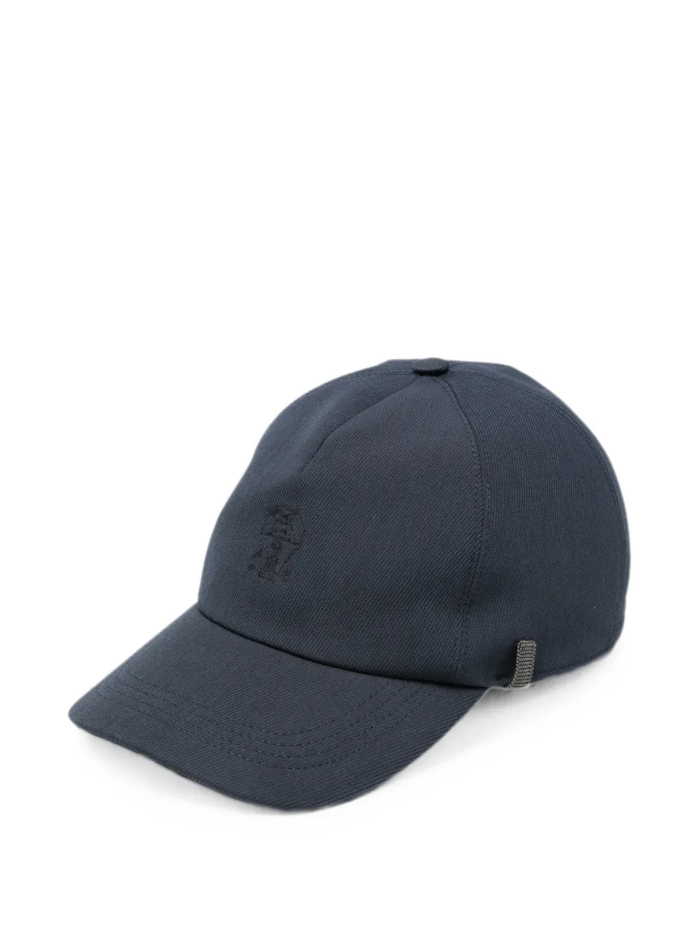 Brunello Cucinelli Monili-detail logo-embroidered cap - Blu