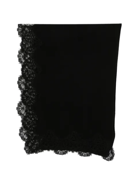 Ermanno Scervino écharpe bordée de dentelle