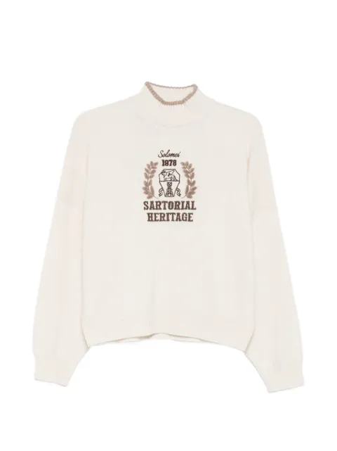 Brunello Cucinelli suéter de cachemira con bordado Sartorial Heritage