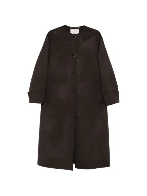 Agnona button-front single-breasted coat