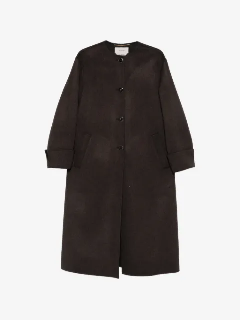 Agnona button-front single-breasted coat