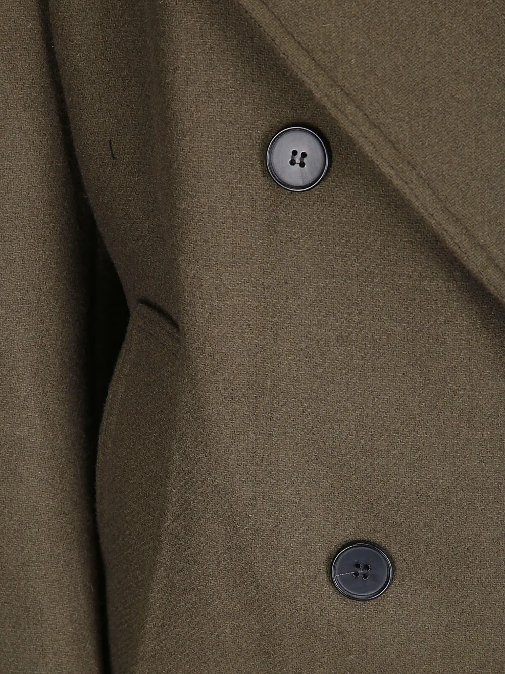 Source Unknown Belted Double-breasted Coat In Brown