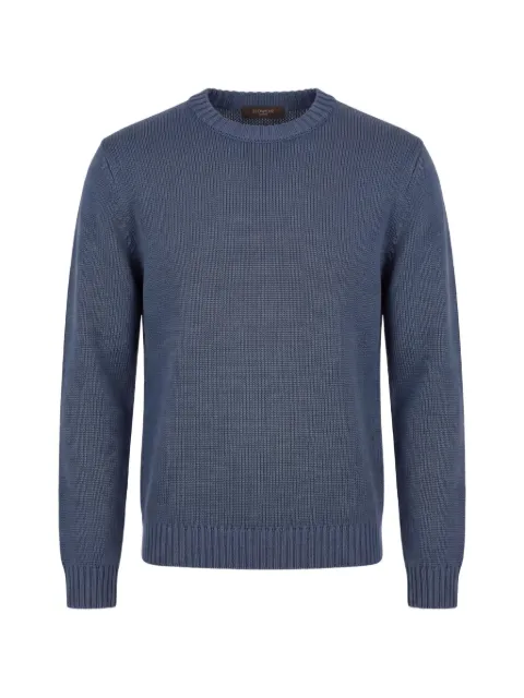 slowear ribbed-knit crew-neck sweater