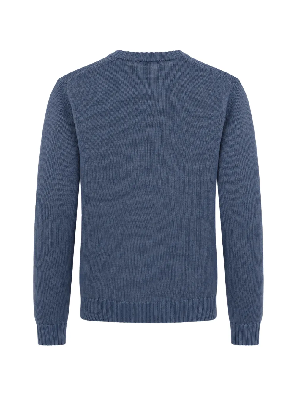 slowear ribbed-knit crew-neck sweater Blauw
