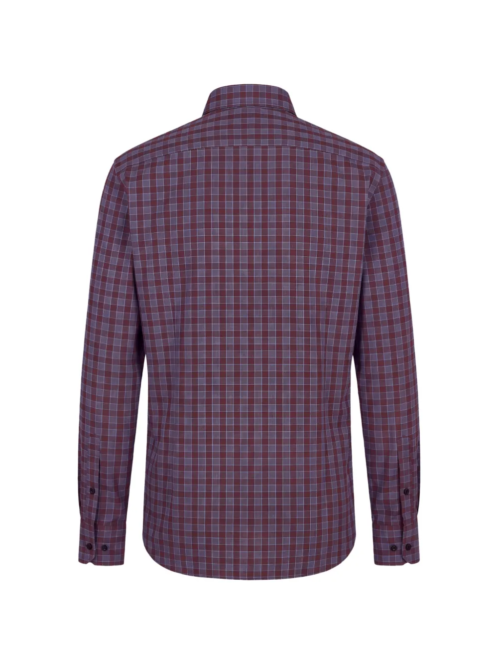 slowear check-pattern button-down shirt Paars