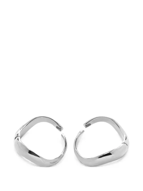 Monica Vinader Swirl hoop earrings