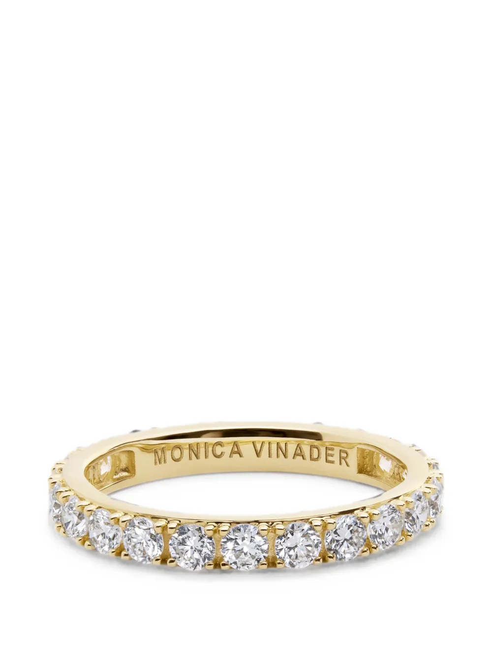 Monica Vinader Eternity Ring mit Diamanten - Gold