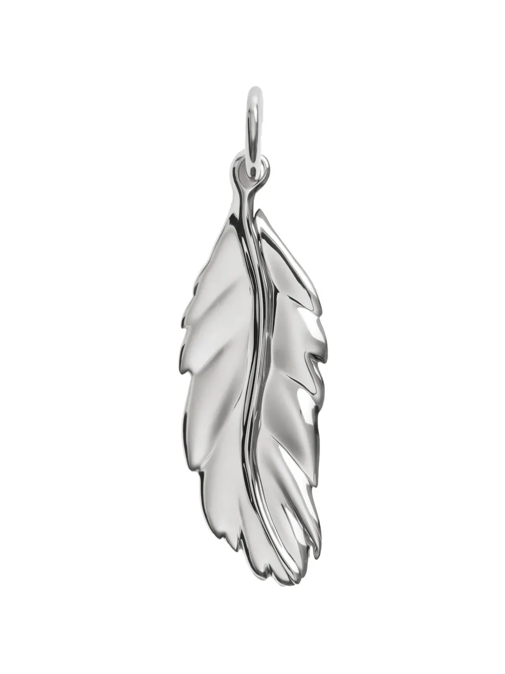 Monica Vinader feather-pendant necklace - Silber