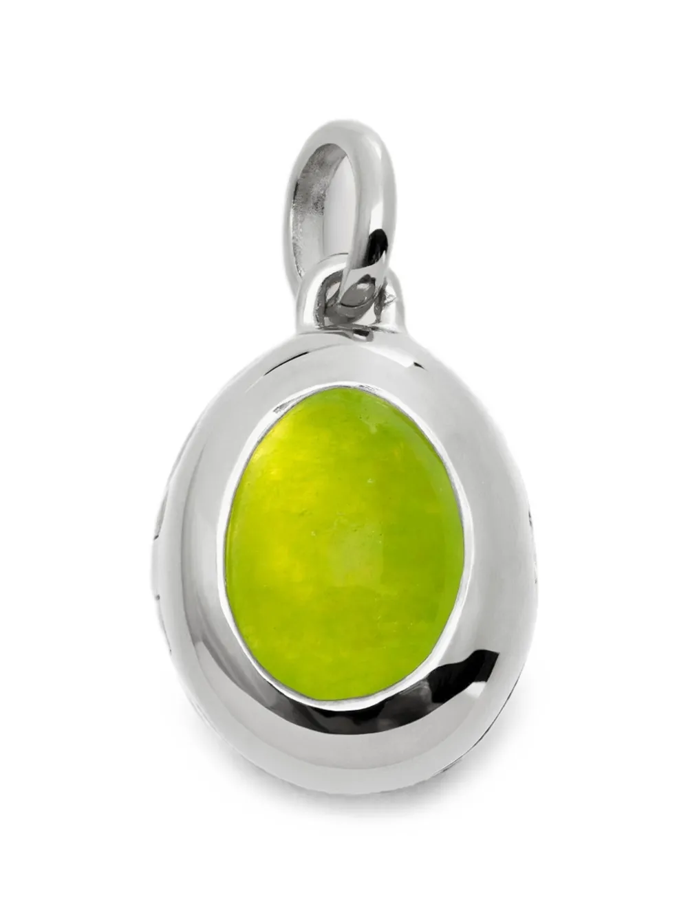 Monica Vinader August Birthstone Locket Halskette mit Anhänger - Silber