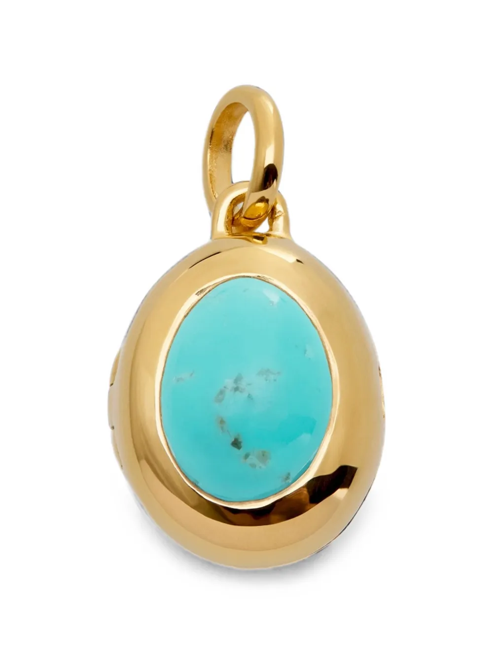 Monica Vinader December Birthstone Medaillon-Anhänger - Gold
