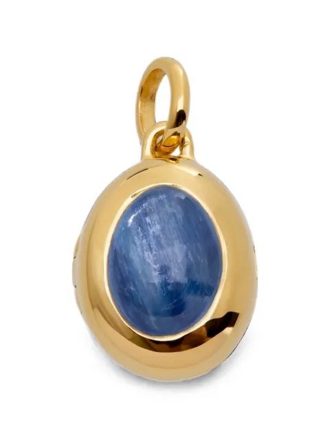 Monica Vinader September Birthstone kyanite-embellished locket pendant