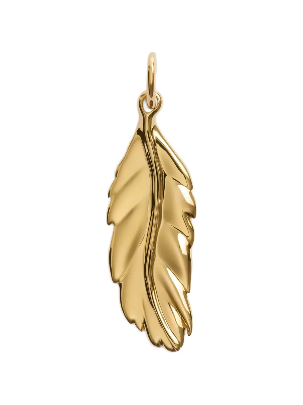 Monica Vinader feather pendant necklace - Gold