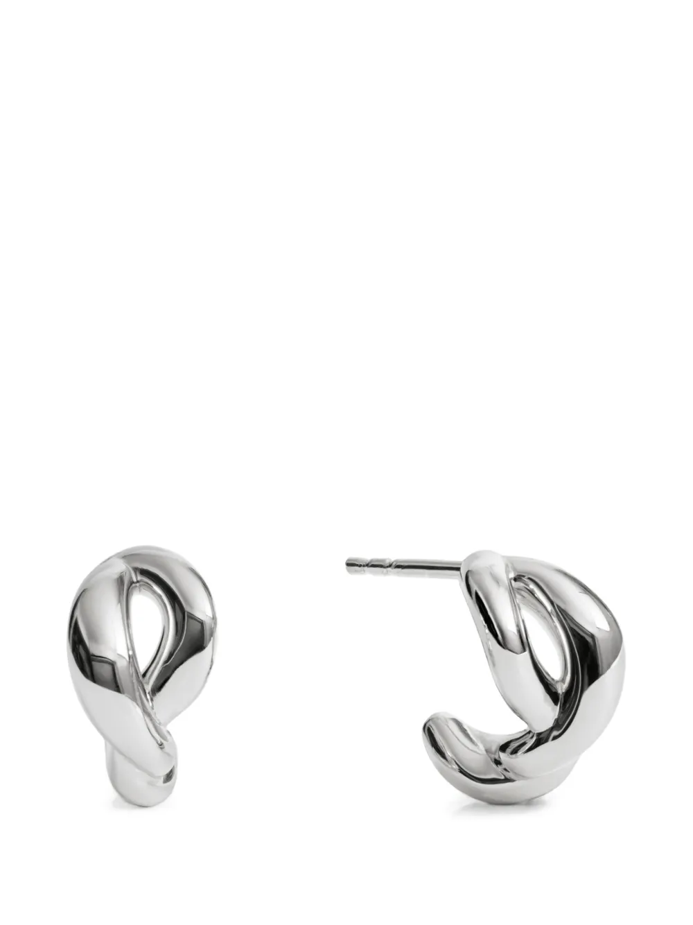 Monica Vinader Ochre Huggie earrings - Argento