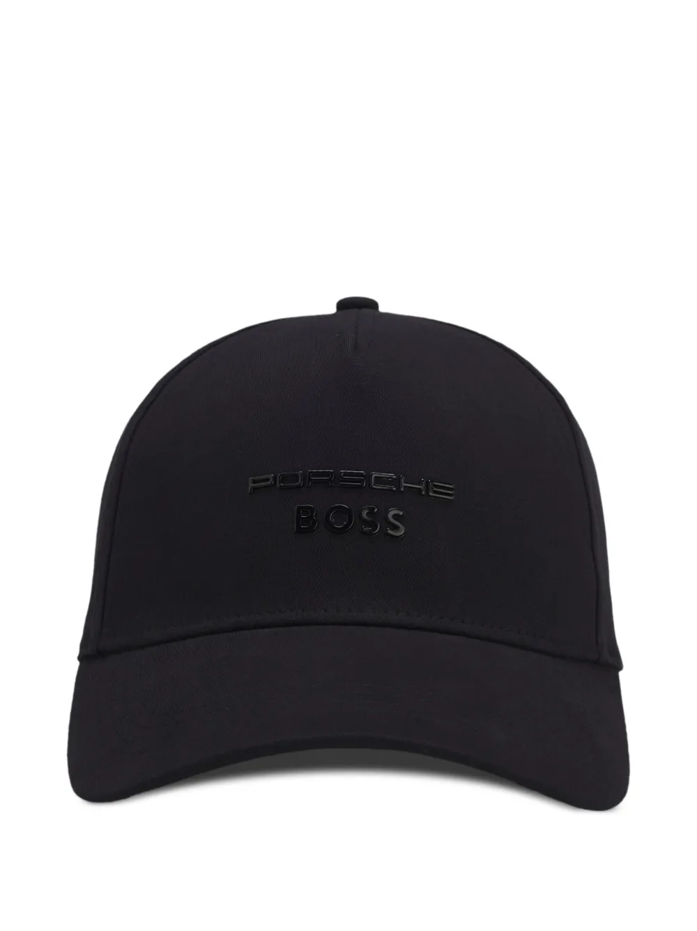BOSS x Porsche Baseballkappe aus Baumwollstretch mit glänzendem Logo - Schwarz