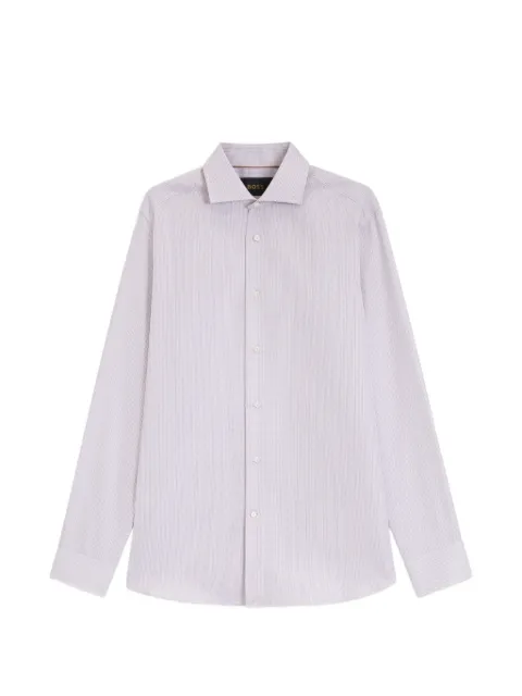BOSS Camisa de algodão com listras finas