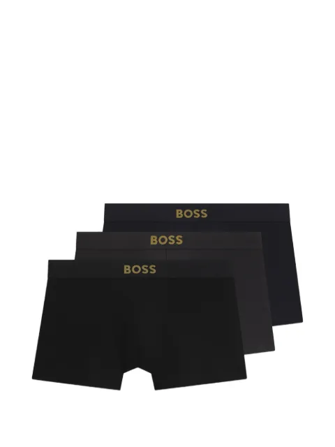BOSS gift-boxed three-pack of stretch-cotton trunks