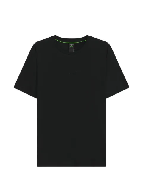 BOSS x Porsche mercerized-cotton T-shirt with glossy logo